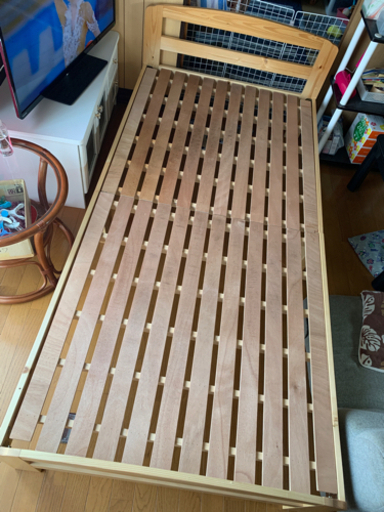 [売り切れ]組み立て式スノコシングルベッド