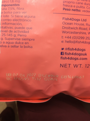 フィッシュ4ドッグ 大粒 12kg