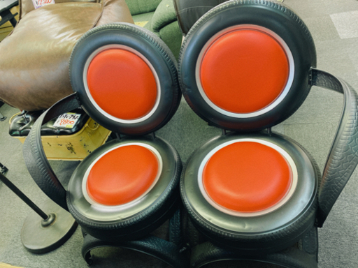 タイヤモチーフ テーブル&ソファー