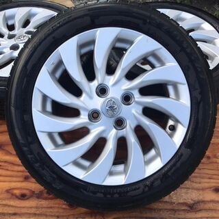 15インチトヨタ純正アルミホイル4本セット185/55R15、溝...