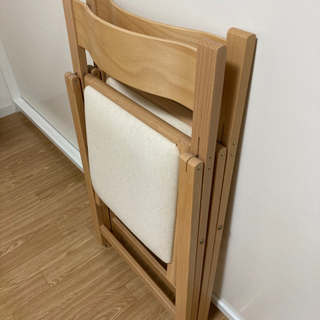 無印良品 折りたたみ椅子２脚セット の画像
