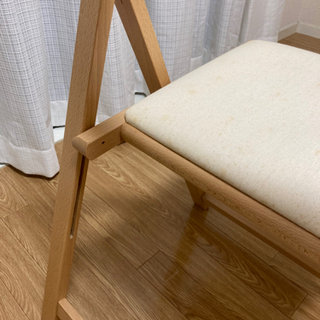 無印良品 折りたたみ椅子２脚セット の画像
