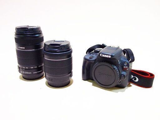【苫小牧バナナ】Canon/キヤノン デジタル 一眼レフカメラ EOS Kiss X7 ダブルズームキット 中古 動作確認済み♪