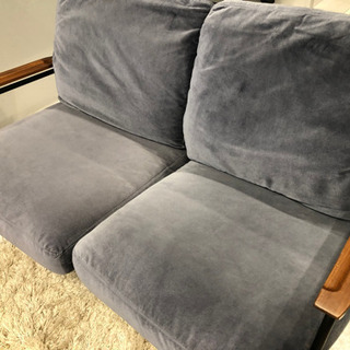 ソファ　ベルベット　アイアンの画像