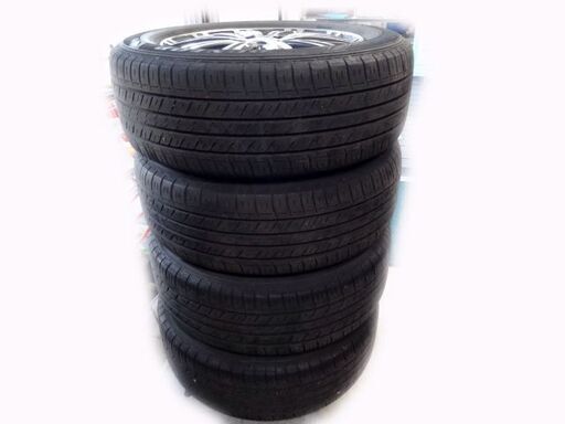 中古◆アルミ付き夏タイヤ ４本セット ENKEI SMACK casual wheels 16×6.5J+48 ブリヂストン エナセーブ 215/60R16 95H 2014年製