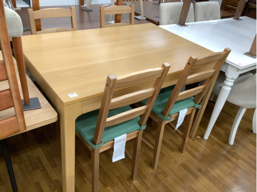 ダイニング5点セット IKEA ﾅﾁｭﾗﾙ