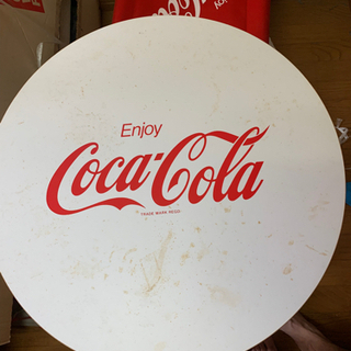 非売品　コカコーラ　木製テーブル&チェアの画像