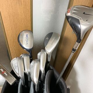 終了しました。中古　ゴルフセット　レディース　カバー付き　おまけ付きの画像