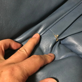 ブルー系ソファ      取りに来て頂ける方限定です。の画像