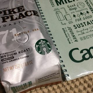 スターバックス25周年 コーヒー豆&キャンパスノートセット❤