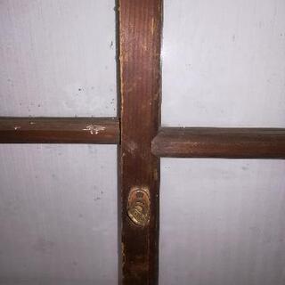 古民家の窓ガラス　２枚セットの画像