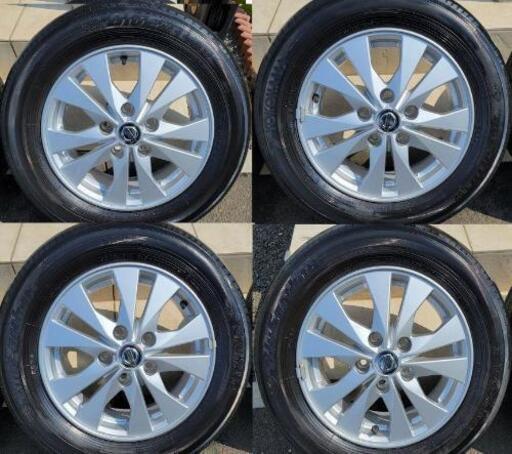 セレナ C27 純正4本セット　（ホイール 15インチ 5.5J ＋45 114.3）（タイヤ　YOKOHAMA　BluEarth　195/65R15）