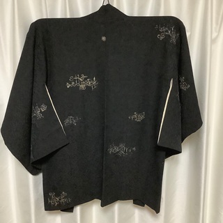 着物　羽織　紋付　黒の画像