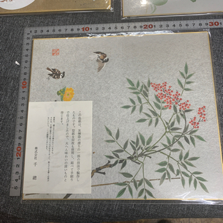 友禅染の色紙