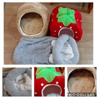 【半額以下】猫飼育用品一式★ケージ、トイレ、給水器、給餌器、キャリー、巣などの画像