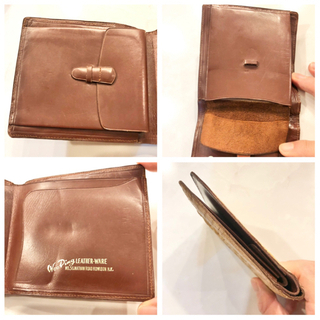 【ネット決済・配送】ヴィンテージ　クロコダイル　財布　ワニ革　皮　本革　折り畳み　ウォレット　黄色　イエロー　レトロ　アンティーク　ビンテージ　レア　希少　ワニ皮　カードケース　お札入れ　折り財布 Vintage crocodile wallet purse card case genuine leather yellow retro antique rareの画像