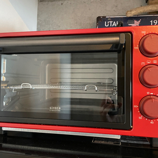 シロカ　siroca ノンフライオーブン  赤RED 新古品！の画像