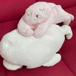 ニトリのうさぎぬいぐるみ、抱き枕？（セット）お値下げ