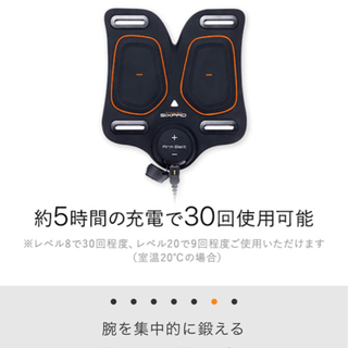 【中古】シックスパッドSIXPAD腕•二の腕用ArmBelt充電式筋トレの画像