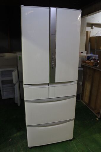 日立 18年式 R-F48M3 475L 6ドア フレンチドア 冷蔵庫 ファミリータイプ エリア格安配達