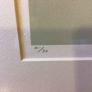 現代アート　作家サイン入りリトグラフ　お店に来られる方限定の画像