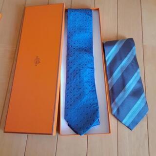 エルメス　ネクタイ👔　箱付き　ネクタイおまけ