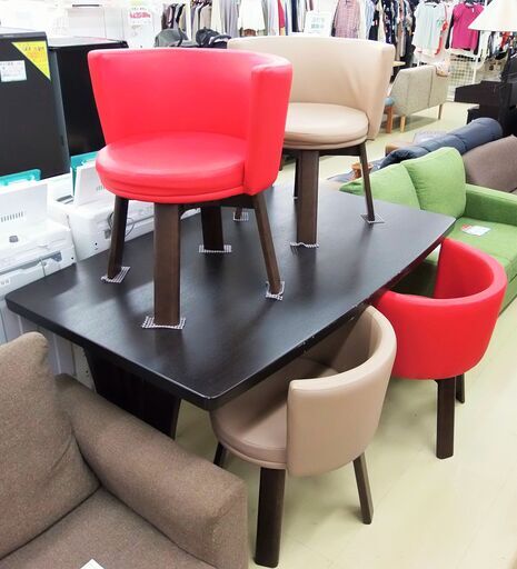 ダイニング 5点セット 黒 宮崎 都城