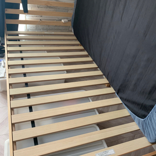 【受付終了】差し上げます。ベッドフレーム　ニトリセミダブルフレー...