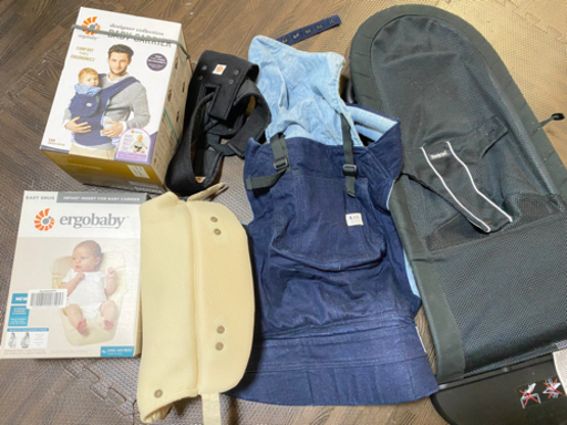 ベビービョルンバウンサー・エルゴ抱っこ紐など3点