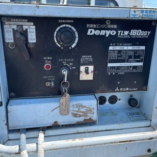 格安　早勝　DENYO〈デンヨー〉　TLW－180SSY　溶接発電機の画像
