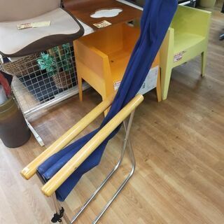 【リサイクルストアスターズ城西店】一人用　折りたたみ　ソファ　インディゴブルーの画像