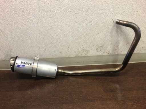 ビームス社製ホワイトブロスマフラーTR250