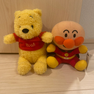 プーさんとアンパンマンぬいぐるみ😍