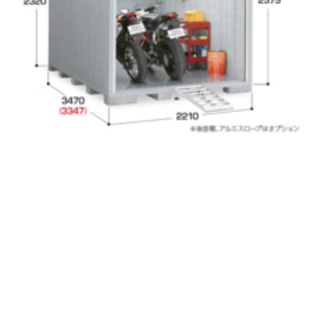 バイクガレージ　月極　