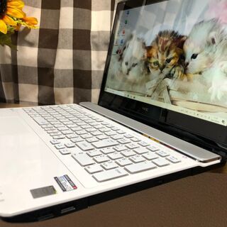 特Ａランク！Ｗｅｂカメラ内蔵・超高速ｉ７第五/ＮＥＣ新品ＳＳＤ２４０ＧＢ/クリスタルホワイトWin10 64bit/Office2019付/15.6ｲﾝﾁ/メモリ８GＢ/無線/DVD・ＣＤ再生ソフト付　No.2108005の画像