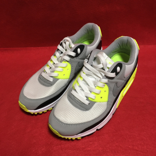 取引終了NIKE ナイキ エアマックス 90 展示品 ホワイト グレー イエロー ブラック CD0881-103 27 センチ 画像参照 箱無し