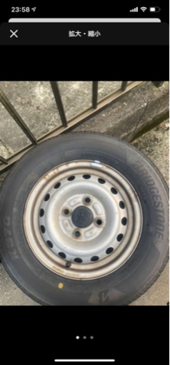 ブリジストンK370 走行700キロ 12インチ