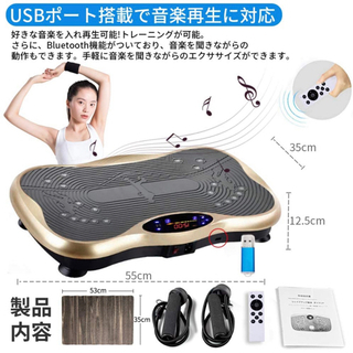 ぶるぶる振動マシーン　マット付きの画像