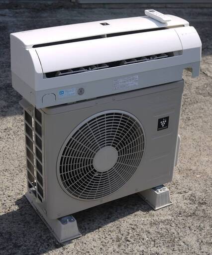 美品 シャープ ルームエアコン AY-E22SD-W 2.2kW 冷房 6～9畳 暖房 5～6畳 高濃度プラズマクラスター7000搭載 スマホ遠隔操作対応