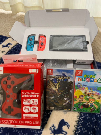 Nintendo Switch ネオン　新品クオリティです　ソフトとコントローラーSETです