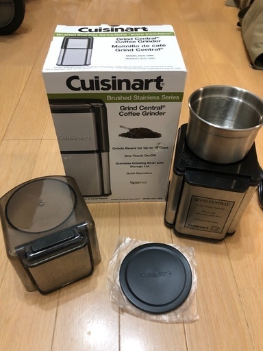 【お値下げしました】コーヒーミル　cuisinart アメリカ家電　8/27までに引取可能な方