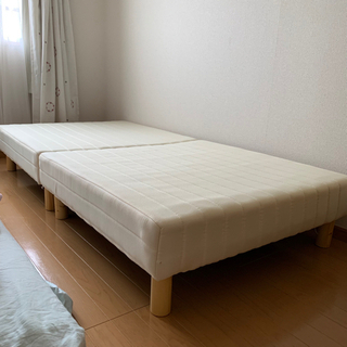 お譲り先決定しました　ニトリ　シングルベッド　足付き　取り外し可能の画像