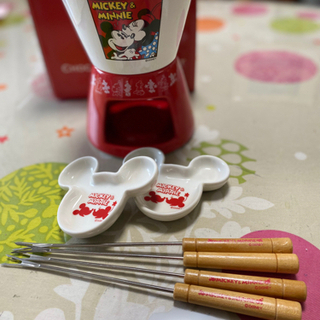 ミッキーマウス　チョコレートandチーズフォンデュセットの画像