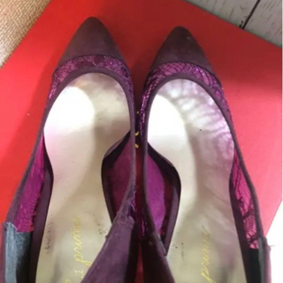 エスペランサ　レース　パンプス　22cmの画像