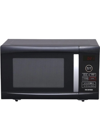 値下げ：アイリスオーヤマ 電子レンジ 22L ターンテーブル ブラック