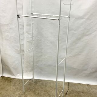 ランドリーラック 洗濯機ラック 伸縮式 幅57.5～79㎝ 奥行...