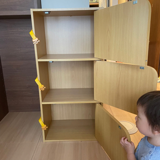 あげます　扉付きカラーボックスの画像