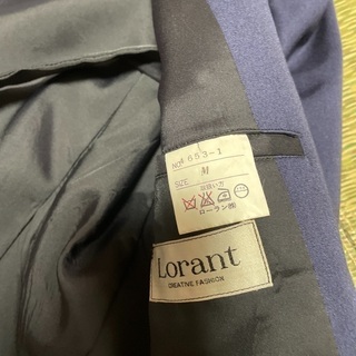 中古　ダブルのジャケット　M ネイビーの画像