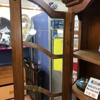 【愛品館八千代店】キュリオケース　アーチトップ　鍵付 の画像