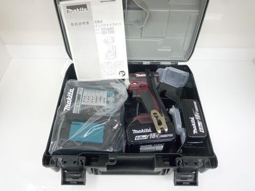 新品 マキタ 18V 充電式インパクトドライバー TD172DGXAR レッド 6.0Ah バッテリー2個 充電器 ケース付 makita 札幌市手稲区